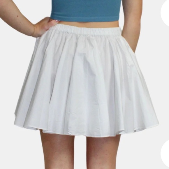 Free People Gaia Skirt white SIZE LARGE 1204 - Picture 4 of 7